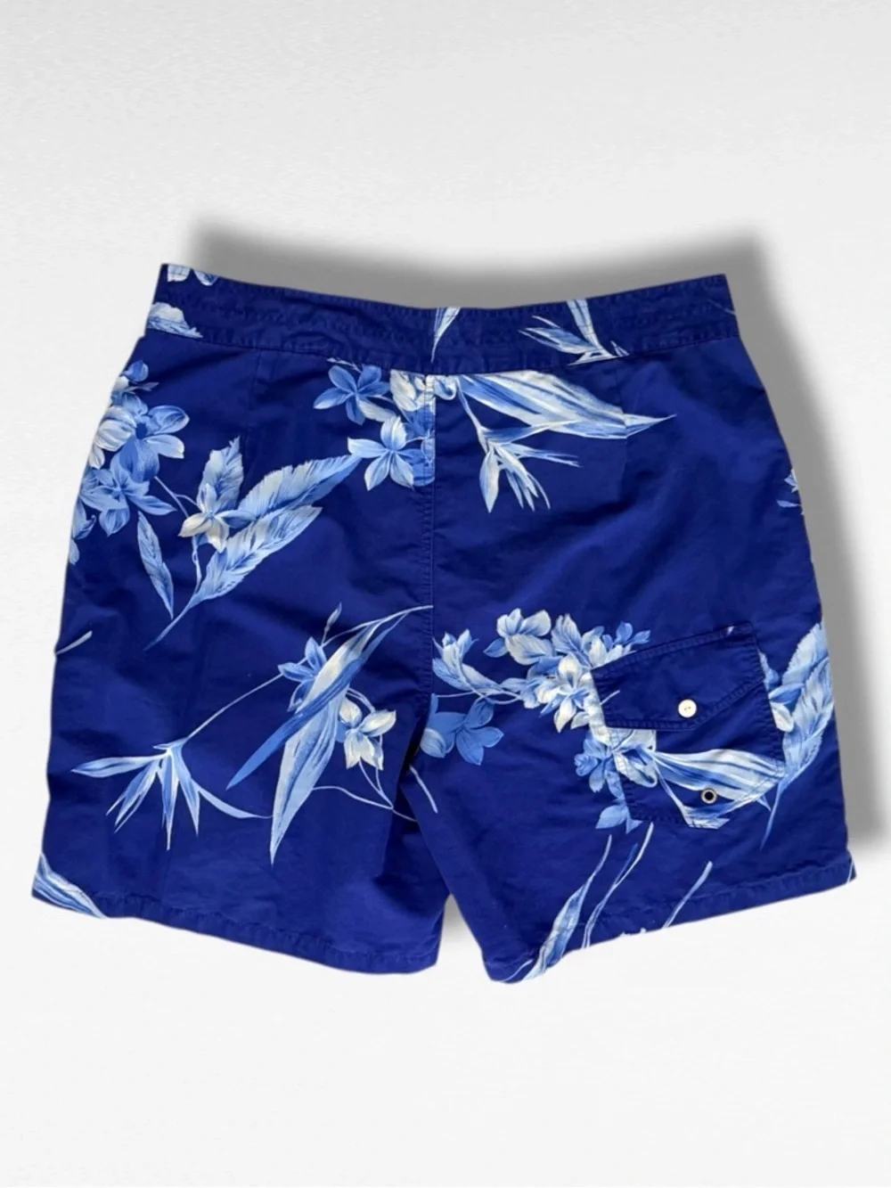 Polo Ralph Lauren Swim Trunks Blue Floral Board Shorts Men’s Size 36